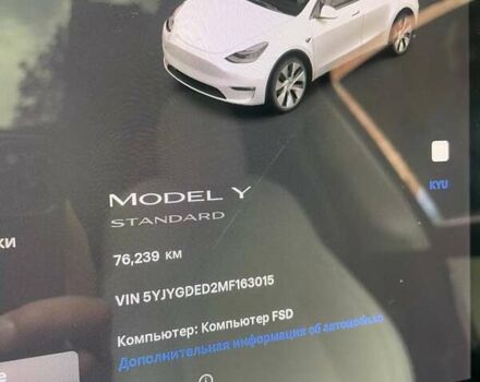 Тесла Model Y 2021 в Днепре (Днепропетровске) на Automoto.ua Белый Тесла Model Y, объемом двигателя 0 л и пробегом 76 тыс. км за 20800 $, фото 10 на Automoto.ua