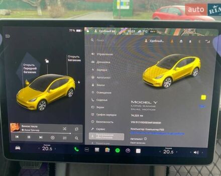 Белый Тесла Model Y, объемом двигателя 0 л и пробегом 74 тыс. км за 23600 $, фото 15 на Automoto.ua