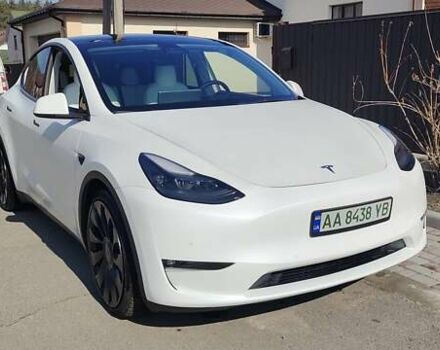 Белый Тесла Model Y, объемом двигателя 0 л и пробегом 38 тыс. км за 34200 $, фото 2 на Automoto.ua