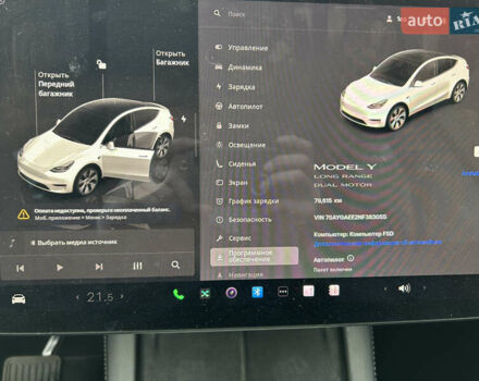 Тесла Model Y 2022 у Вінниці на Automoto.ua Білий Тесла Model Y, об'ємом двигуна 0 л та пробігом 80 тис. км за 24900 $, фото 13 на Automoto.ua