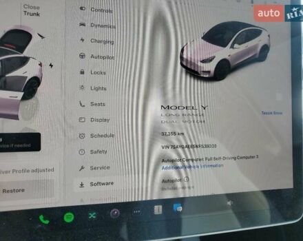 Белый Тесла Model Y, объемом двигателя 0 л и пробегом 37 тыс. км за 11000 $, фото 8 на Automoto.ua