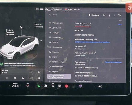 Білий Тесла Model Y, об'ємом двигуна 0 л та пробігом 63 тис. км за 28700 $, фото 19 на Automoto.ua