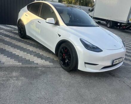 Белый Тесла Model Y, объемом двигателя 0 л и пробегом 25 тыс. км за 35500 $, фото 6 на Automoto.ua