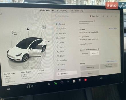 Белый Тесла Model Y, объемом двигателя 0 л и пробегом 17 тыс. км за 28600 $, фото 13 на Automoto.ua