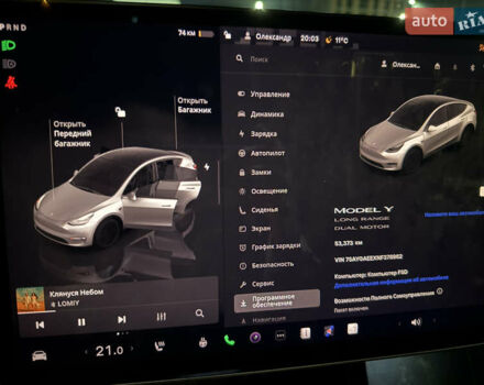 Белый Тесла Model Y, объемом двигателя 0 л и пробегом 53 тыс. км за 30000 $, фото 4 на Automoto.ua