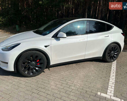 Білий Тесла Model Y, об'ємом двигуна 0 л та пробігом 53 тис. км за 24300 $, фото 1 на Automoto.ua