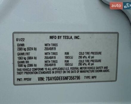 Тесла Model Y 2022 в Ровно на Automoto.ua Белый Тесла Model Y, объемом двигателя 0 л и пробегом 83 тыс. км за 22500 $, фото 27 на Automoto.ua