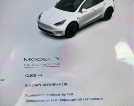 Тесла Model Y 2022 у Вінниці на Automoto.ua Білий Тесла Model Y, об'ємом двигуна 0 л та пробігом 43 тис. км за 28500 $, фото 40 на Automoto.ua