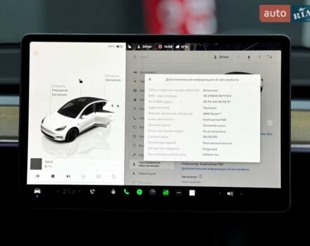 Білий Тесла Model Y, об'ємом двигуна 0 л та пробігом 60 тис. км за 28500 $, фото 22 на Automoto.ua