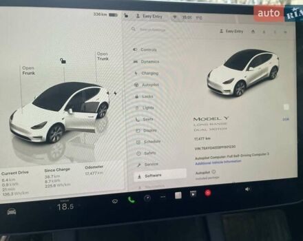 Белый Тесла Model Y, объемом двигателя 0 л и пробегом 17 тыс. км за 28600 $, фото 15 на Automoto.ua