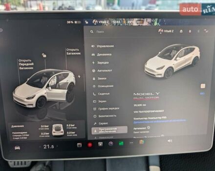 Белый Тесла Model Y, объемом двигателя 0 л и пробегом 39 тыс. км за 29500 $, фото 14 на Automoto.ua