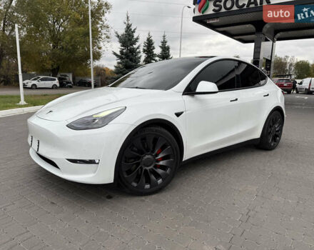 Білий Тесла Model Y, об'ємом двигуна 0 л та пробігом 38 тис. км за 28500 $, фото 1 на Automoto.ua