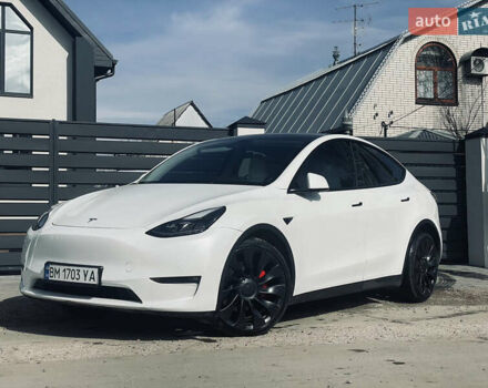 Белый Тесла Model Y, объемом двигателя 0 л и пробегом 51 тыс. км за 31000 $, фото 16 на Automoto.ua