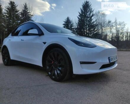 Белый Тесла Model Y, объемом двигателя 0 л и пробегом 2 тыс. км за 41500 $, фото 8 на Automoto.ua