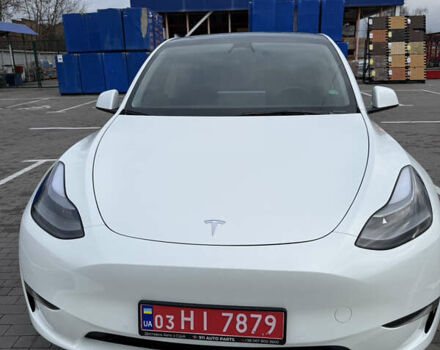 Білий Тесла Model Y, об'ємом двигуна 0 л та пробігом 52 тис. км за 25900 $, фото 1 на Automoto.ua