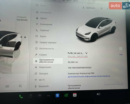 Белый Тесла Model Y, объемом двигателя 0 л и пробегом 50 тыс. км за 27700 $, фото 17 на Automoto.ua