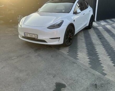 Белый Тесла Model Y, объемом двигателя 0 л и пробегом 25 тыс. км за 35500 $, фото 3 на Automoto.ua