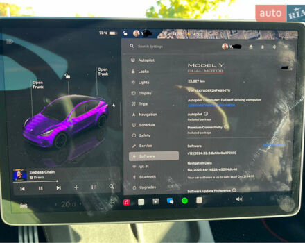 Білий Тесла Model Y, об'ємом двигуна 0 л та пробігом 23 тис. км за 39800 $, фото 6 на Automoto.ua