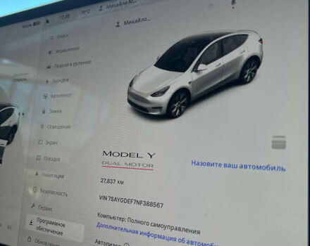 Белый Тесла Model Y, объемом двигателя 0 л и пробегом 28 тыс. км за 38000 $, фото 2 на Automoto.ua