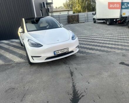 Белый Тесла Model Y, объемом двигателя 0 л и пробегом 25 тыс. км за 35500 $, фото 5 на Automoto.ua