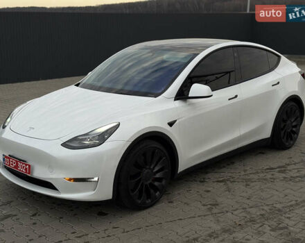 Белый Тесла Model Y, объемом двигателя 0 л и пробегом 59 тыс. км за 28950 $, фото 11 на Automoto.ua