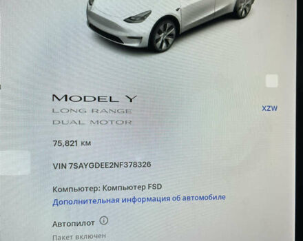 Белый Тесла Model Y, объемом двигателя 0 л и пробегом 76 тыс. км за 24900 $, фото 37 на Automoto.ua