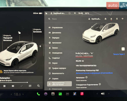 Білий Тесла Model Y, об'ємом двигуна 0 л та пробігом 65 тис. км за 29500 $, фото 20 на Automoto.ua