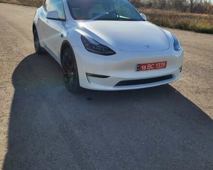 Белый Тесла Model Y, объемом двигателя 0 л и пробегом 4 тыс. км за 27400 $, фото 4 на Automoto.ua