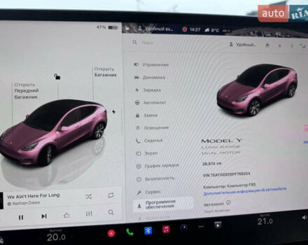 Белый Тесла Model Y, объемом двигателя 0 л и пробегом 29 тыс. км за 29900 $, фото 12 на Automoto.ua