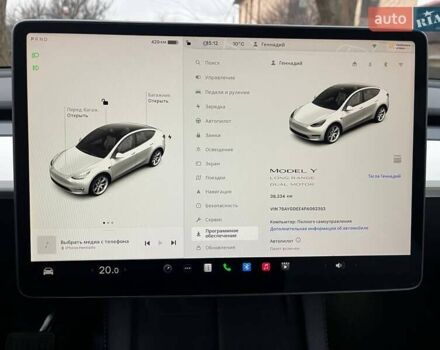 Белый Тесла Model Y, объемом двигателя 0 л и пробегом 39 тыс. км за 29500 $, фото 1 на Automoto.ua