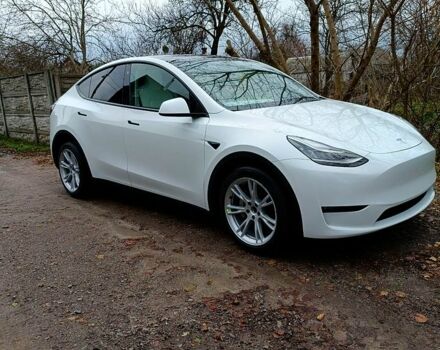 Белый Тесла Model Y, объемом двигателя 0.33 л и пробегом 53 тыс. км за 29000 $, фото 3 на Automoto.ua