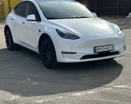 Белый Тесла Model Y, объемом двигателя 0 л и пробегом 23 тыс. км за 27500 $, фото 1 на Automoto.ua
