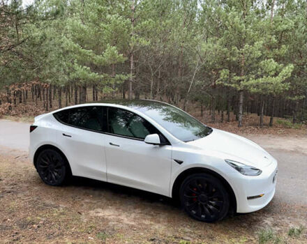 Белый Тесла Model Y, объемом двигателя 0 л и пробегом 57 тыс. км за 32700 $, фото 6 на Automoto.ua