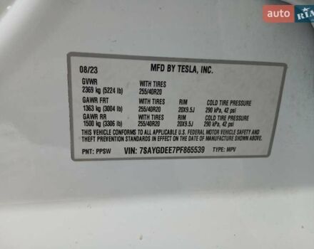 Білий Тесла Model Y, об'ємом двигуна 0 л та пробігом 57 тис. км за 26500 $, фото 25 на Automoto.ua
