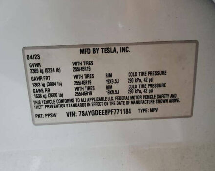 Білий Тесла Model Y, об'ємом двигуна 0 л та пробігом 112 тис. км за 21000 $, фото 8 на Automoto.ua