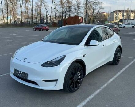 Белый Тесла Model Y, объемом двигателя 0 л и пробегом 35 тыс. км за 27500 $, фото 25 на Automoto.ua