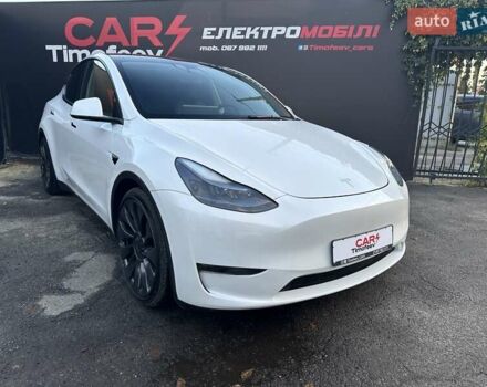 Белый Тесла Model Y, объемом двигателя 0 л и пробегом 25 тыс. км за 30000 $, фото 1 на Automoto.ua
