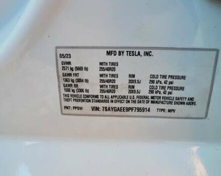 Белый Тесла Model Y, объемом двигателя 0 л и пробегом 4 тыс. км за 27400 $, фото 33 на Automoto.ua