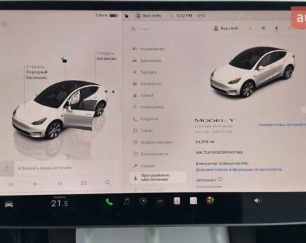 Белый Тесла Model Y, объемом двигателя 0 л и пробегом 34 тыс. км за 27500 $, фото 13 на Automoto.ua