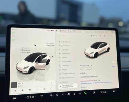 Білий Тесла Model Y, об'ємом двигуна 0 л та пробігом 27 тис. км за 28500 $, фото 17 на Automoto.ua