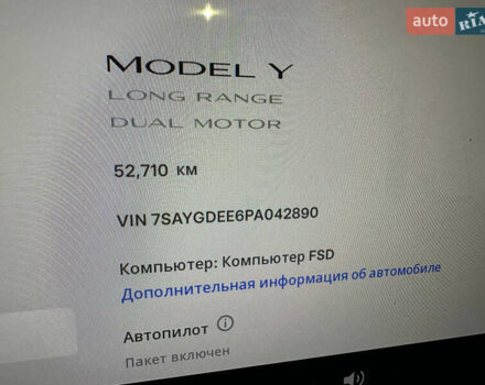 Білий Тесла Model Y, об'ємом двигуна 0 л та пробігом 53 тис. км за 25900 $, фото 19 на Automoto.ua