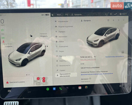 Белый Тесла Model Y, объемом двигателя 0 л и пробегом 25 тыс. км за 42500 $, фото 23 на Automoto.ua