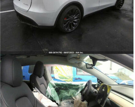 Белый Тесла Model Y, объемом двигателя 0 л и пробегом 4 тыс. км за 29800 $, фото 59 на Automoto.ua