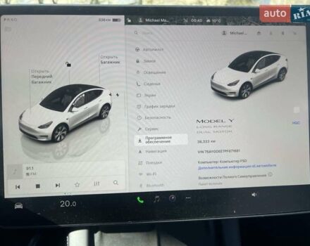 Белый Тесла Model Y, объемом двигателя 0 л и пробегом 37 тыс. км за 27900 $, фото 1 на Automoto.ua