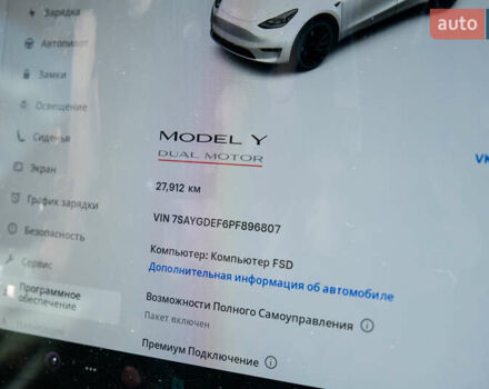Белый Тесла Model Y, объемом двигателя 0 л и пробегом 27 тыс. км за 31000 $, фото 13 на Automoto.ua