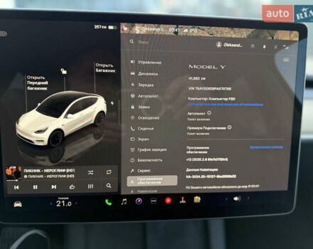 Белый Тесла Model Y, объемом двигателя 0 л и пробегом 40 тыс. км за 28800 $, фото 20 на Automoto.ua