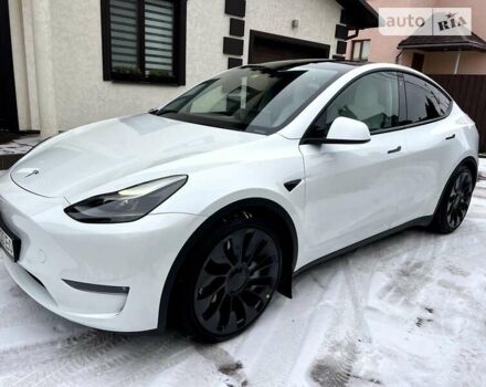 Белый Тесла Model Y, объемом двигателя 0 л и пробегом 25 тыс. км за 42500 $, фото 11 на Automoto.ua
