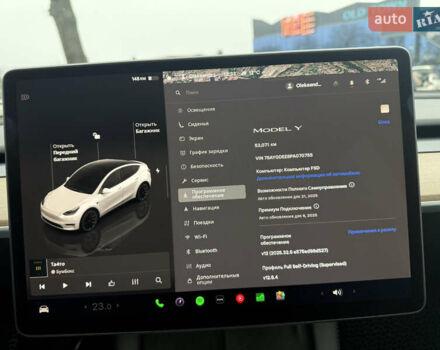 Белый Тесла Model Y, объемом двигателя 0 л и пробегом 53 тыс. км за 28800 $, фото 25 на Automoto.ua