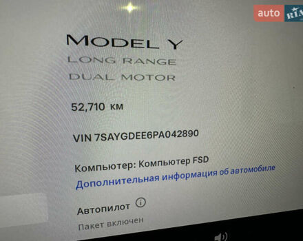 Белый Тесла Model Y, объемом двигателя 0 л и пробегом 52 тыс. км за 25900 $, фото 21 на Automoto.ua