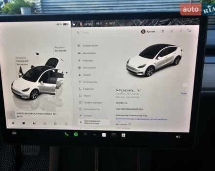 Білий Тесла Model Y, об'ємом двигуна 0 л та пробігом 26 тис. км за 28000 $, фото 15 на Automoto.ua